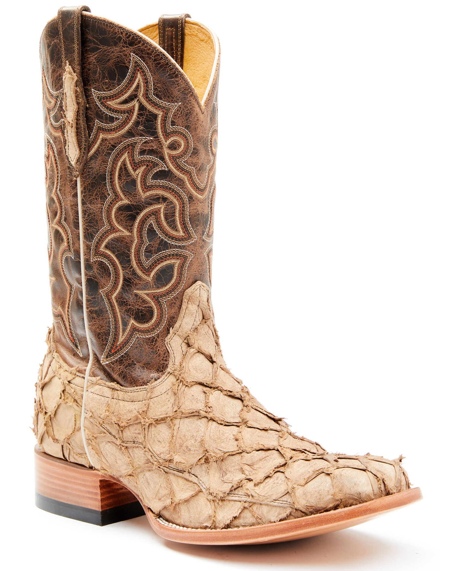Cody James Men s Exotic Pirarucu Western Boots Broad Square Toe Sheplers