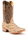 Cody James Men's Exotic Pirarucu Western Boots - Broad Square Toe , Tan, hi-res