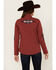 Image #4 - Shyanne Women's Kalo Embroidered Softshell Jacket, Brick Red, hi-res