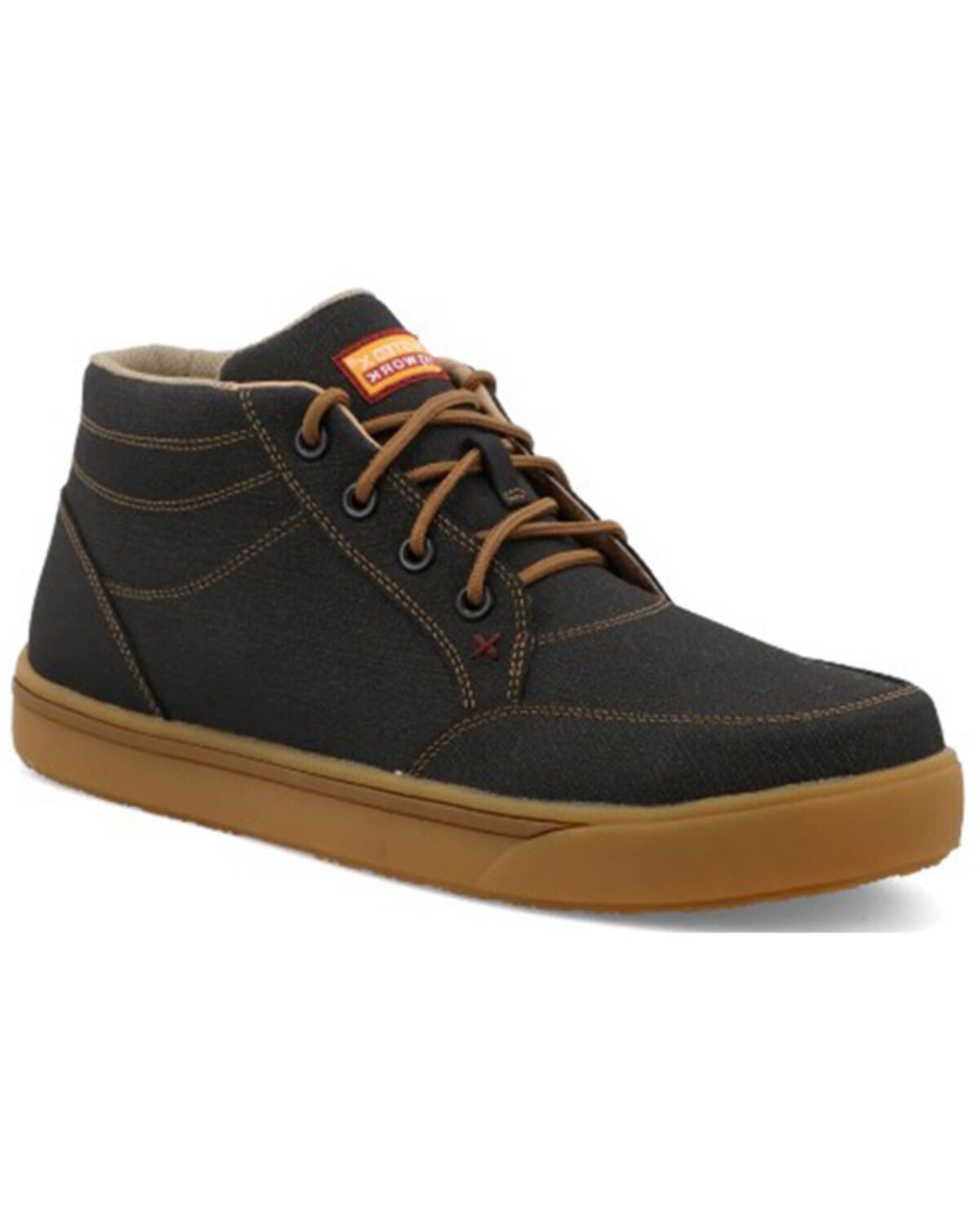Twisted X Men's Work Kicks Lace-Up Shoes - Composite Toe, Charcoal, hi-res