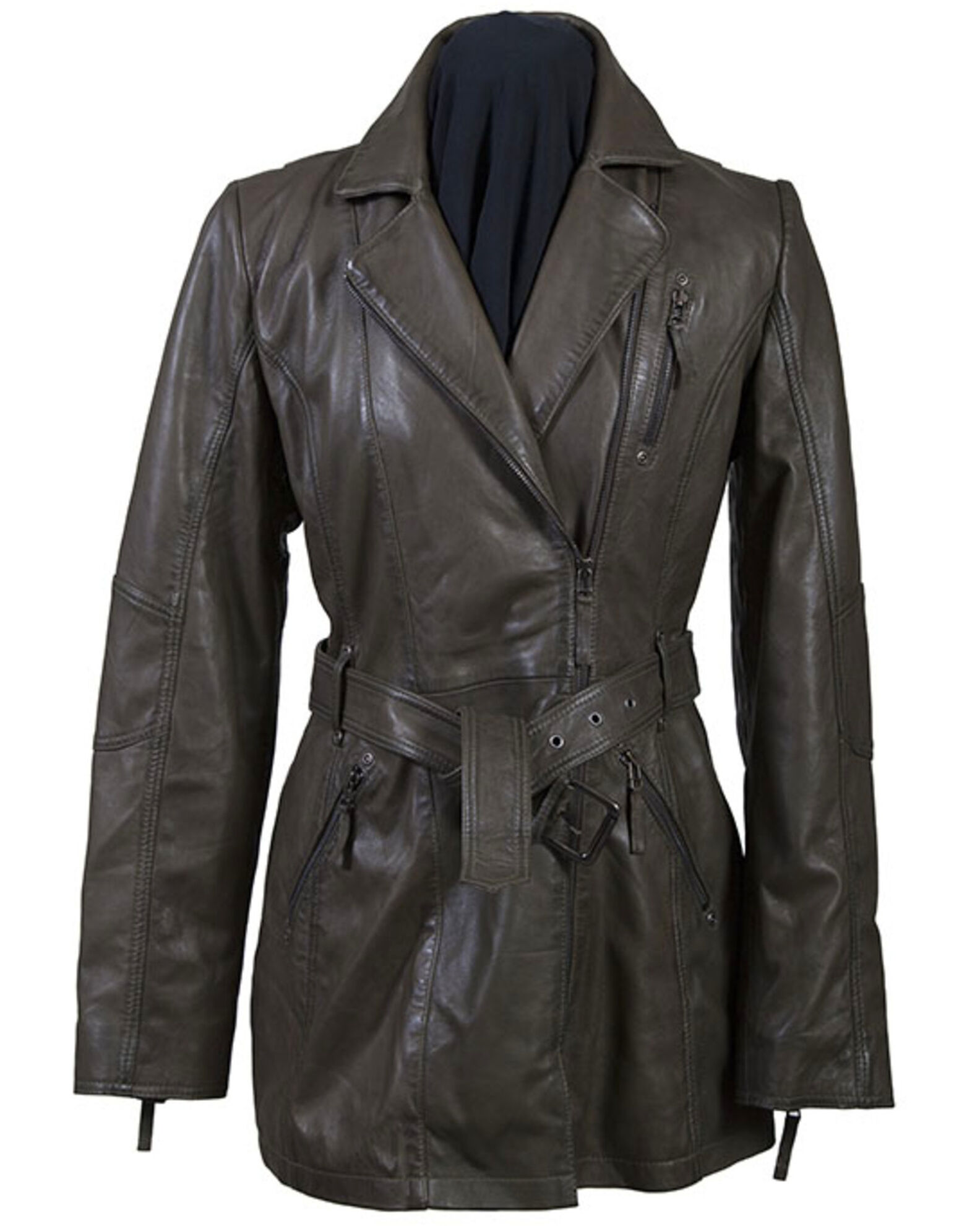 Thigh length coat top