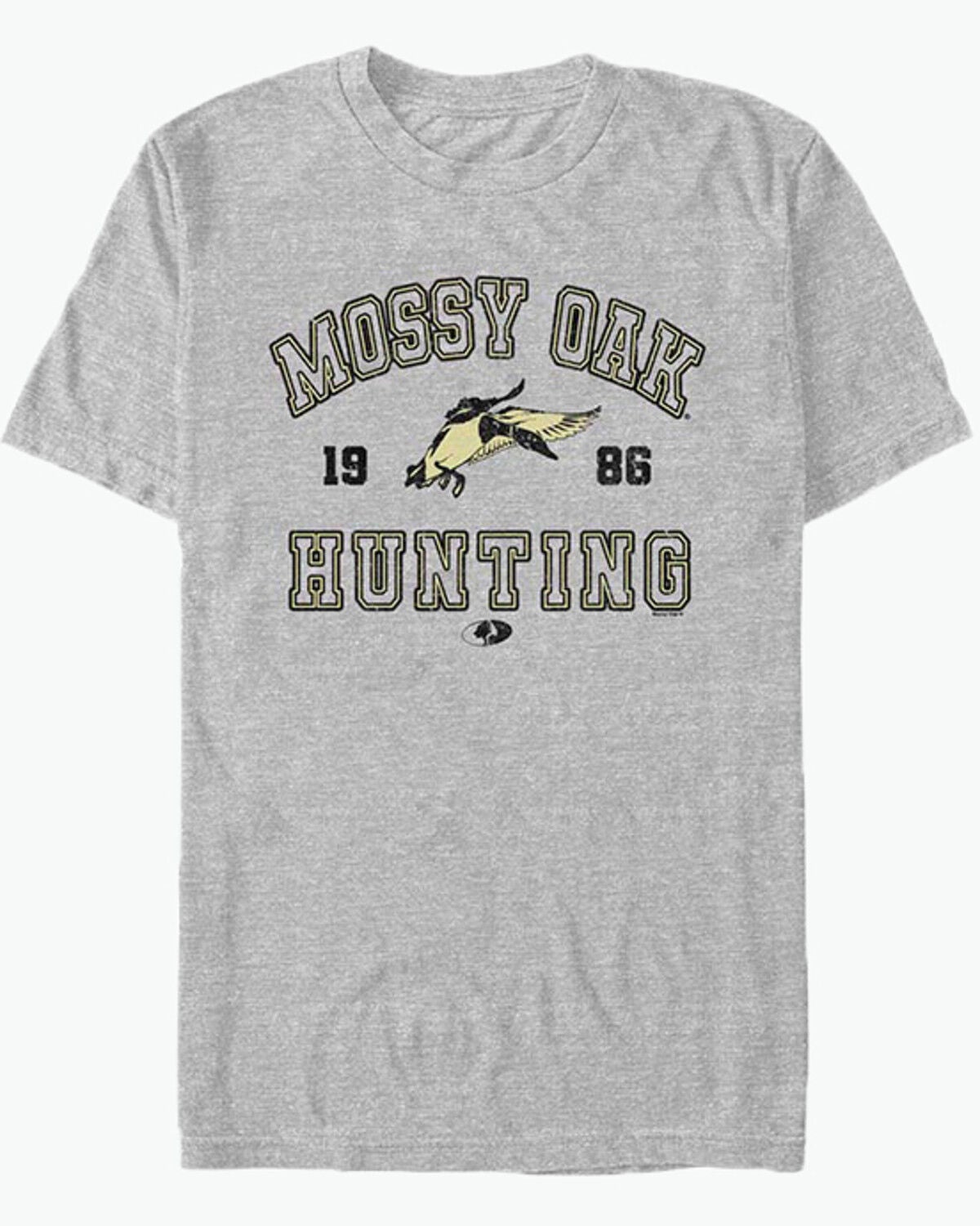 Mossy Oak Men's 1986 Hunting Logo Short Sleeve Graphic T-Shirt, Charcoal, hi-res