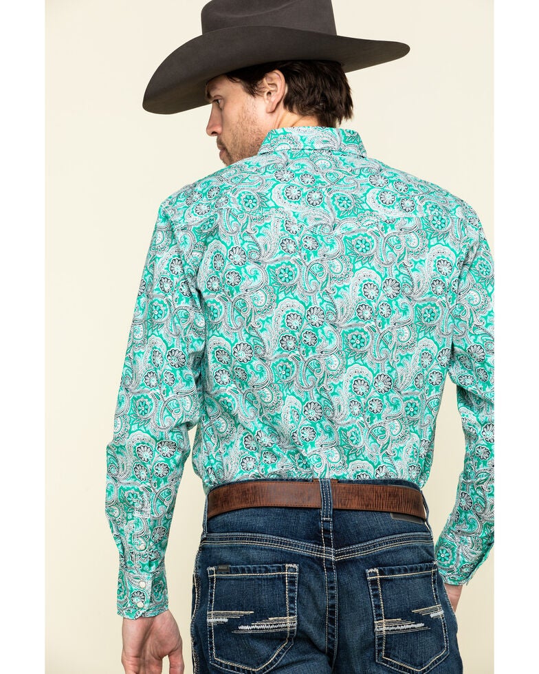 wrangler paisley shirt