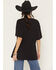 Image #4 - Wrangler X Lainey Wilson Women's Jukebox Gold Short Sleeve Oversized Graphic Tee, Black, hi-res