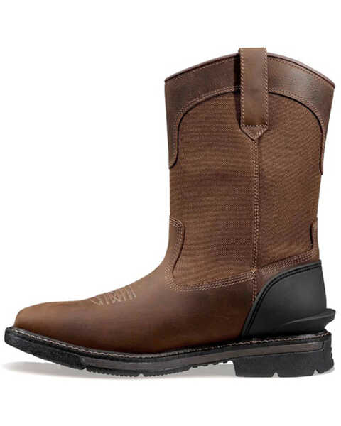 Image #3 - Carhartt Men's 11" Montana Water Resistant Wellington Work Boots - Steel Toe , Brown, hi-res
