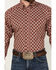 Image #3 - Ariat Men's Nevil Southwestern Print Long Sleeve Button-Down Shirt, Wine, hi-res