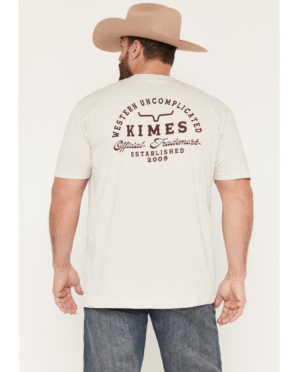 Image #1 - Kimes Ranch Men's Heavy Text Logo Short Sleeve Graphic T-Shirt, Natural, hi-res