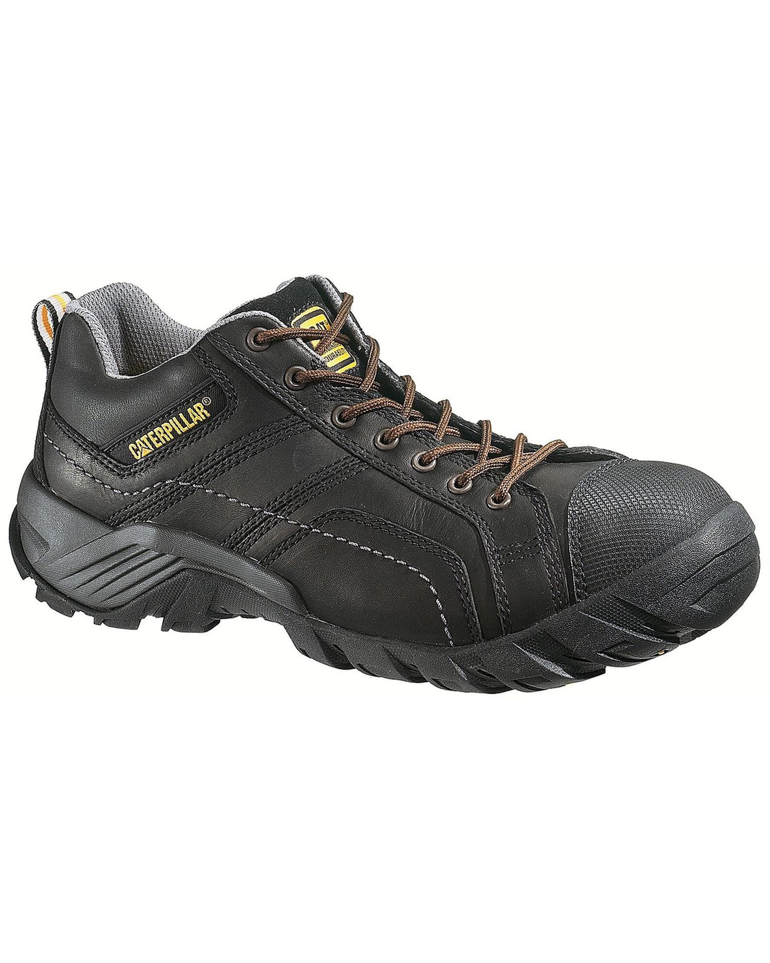 Image #1 - CAT Men's Argon Lace-Up Work Shoes - Composite Toe, Black, hi-res