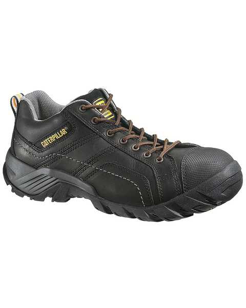 Caterpillar Men's Argon Black Lace-Up Work Shoes - Composite Toe, Black, hi-res