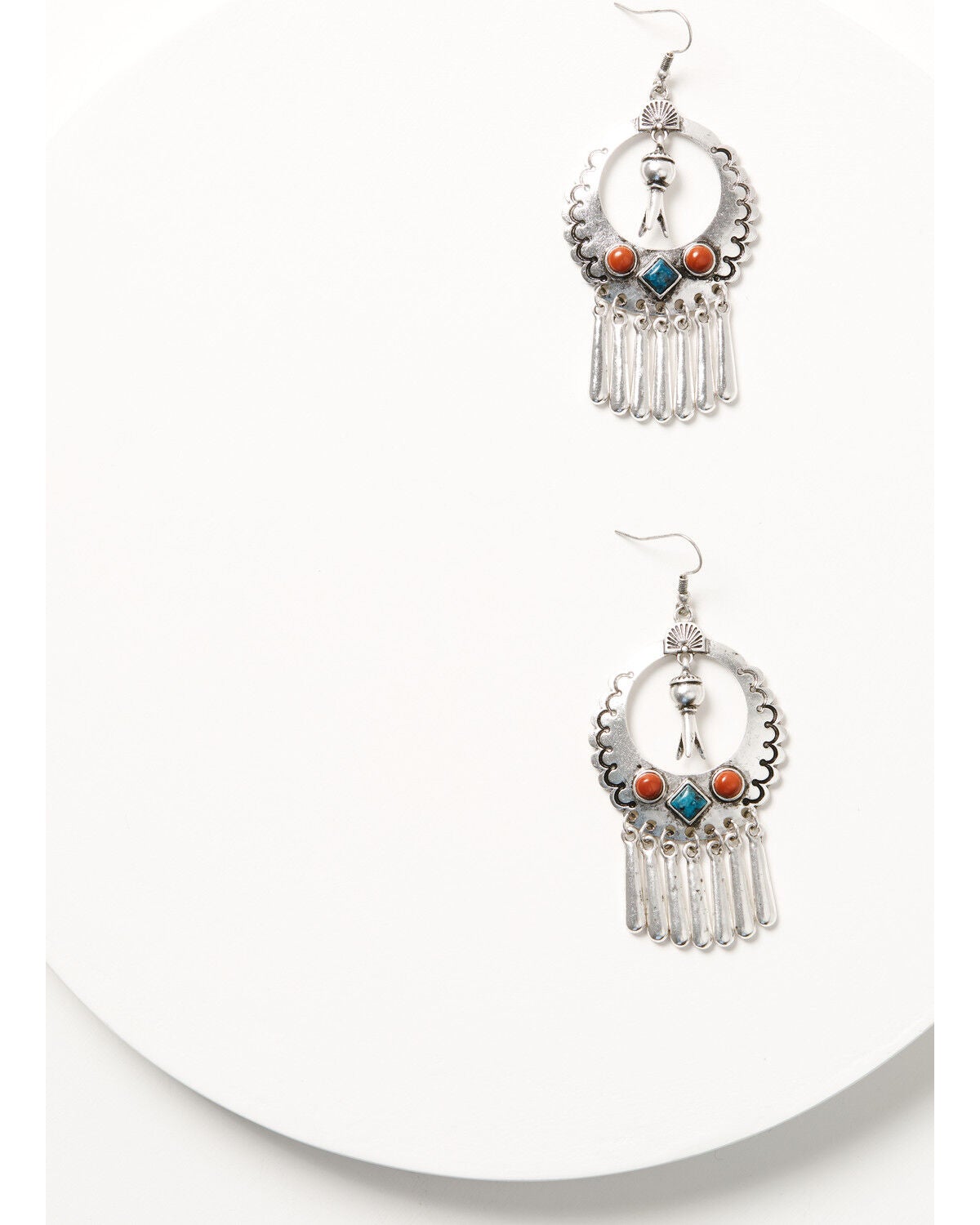 Image #2 - Shyanne Women's American Heritage Chandelier Earrings, Silver, hi-res