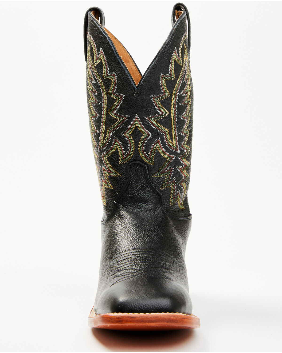 Image #4 - Justin Men's Poston Western Boots - Broad Square Toe, Black, hi-res