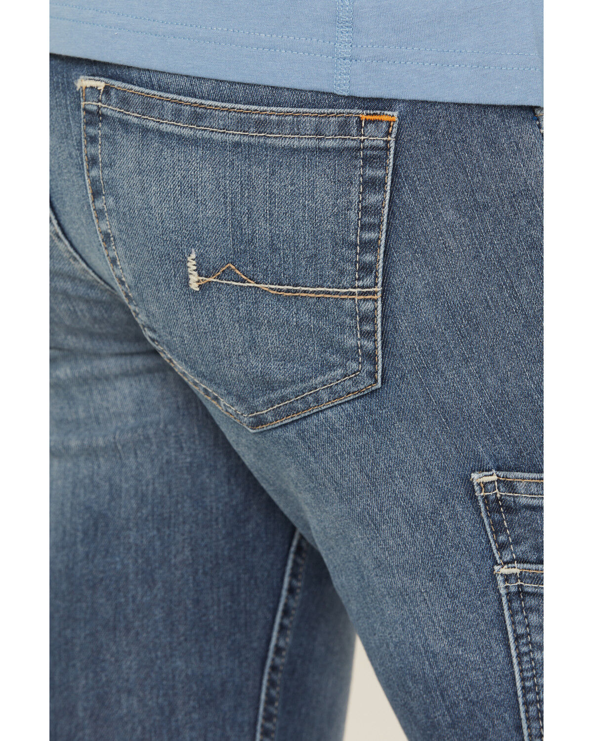 Image #4 - Ariat Women's Rebar Mid Rise Durastretch Raven Work Bootcut Jeans, Blue, hi-res