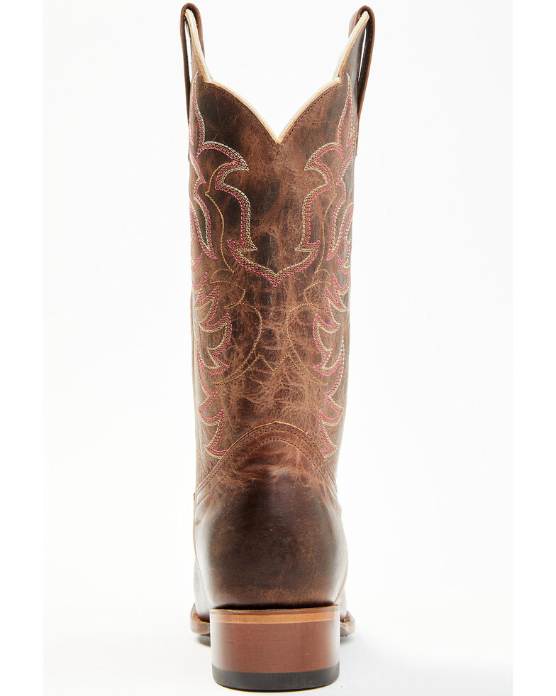 Shyanne Women's Cassidy Spice Combo Leather Western Boots - Square Toe , Brown, hi-res