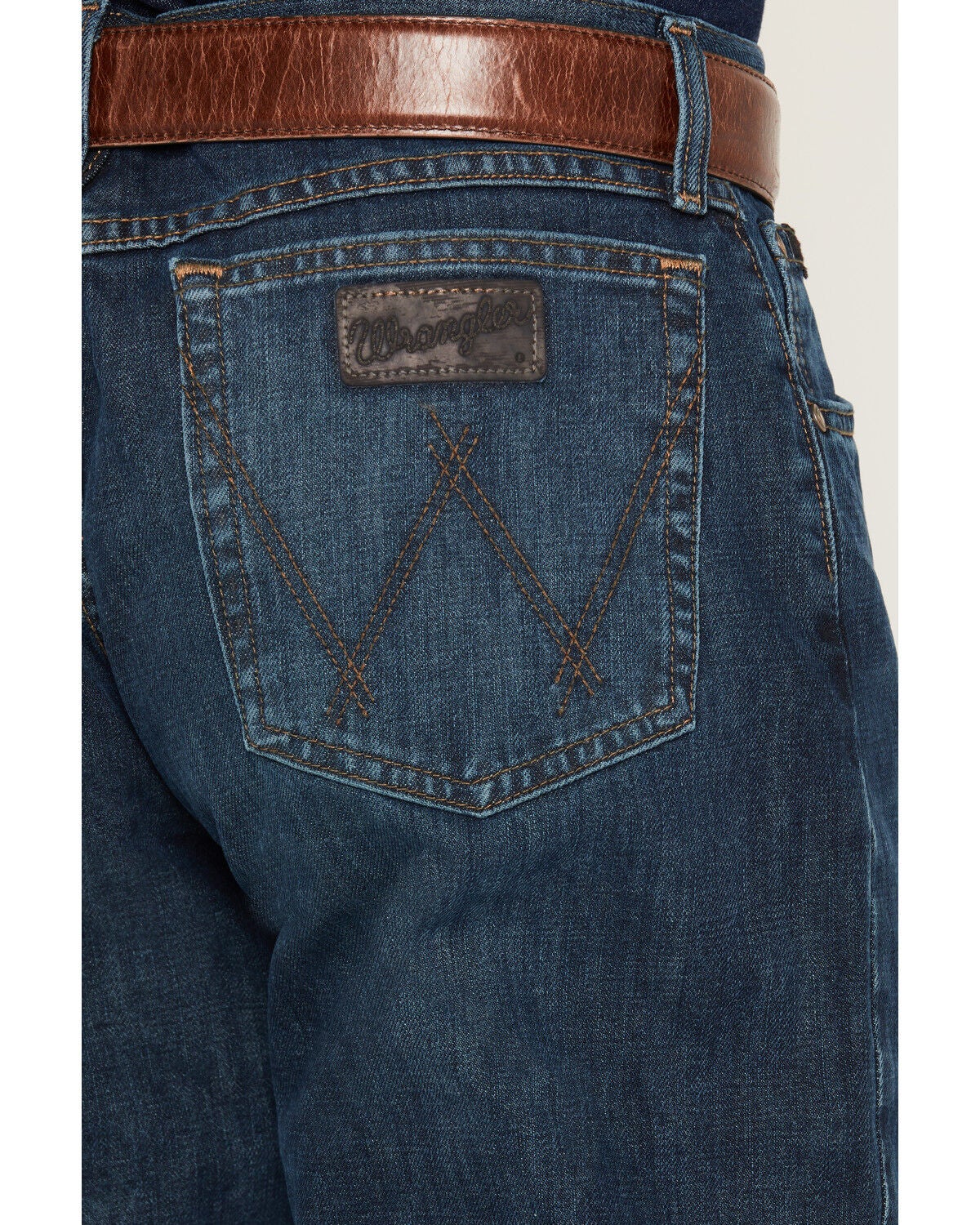 Image #4 - Wrangler 20X Men's 01MWX Dark Wash Competition Relaxed Bootcut Jeans, Vintage Blue, hi-res