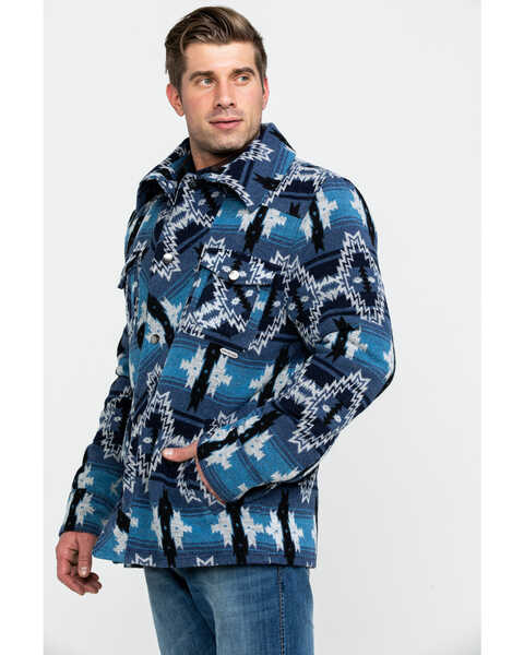 Image #3 - Powder River Outfitters Men's Southwestern Wool Jacquard Jacket , , hi-res
