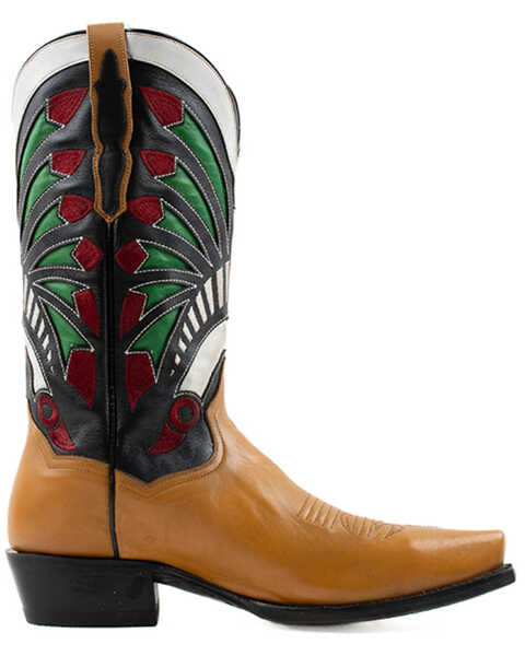 Image #2 - Dan Post Men's Tom Horn Western Boots - Snip Toe, Tan, hi-res