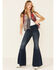 Image #2 - Double D Ranch Women's Indigo Eagle Live Tie-Front Vest, Indigo, hi-res