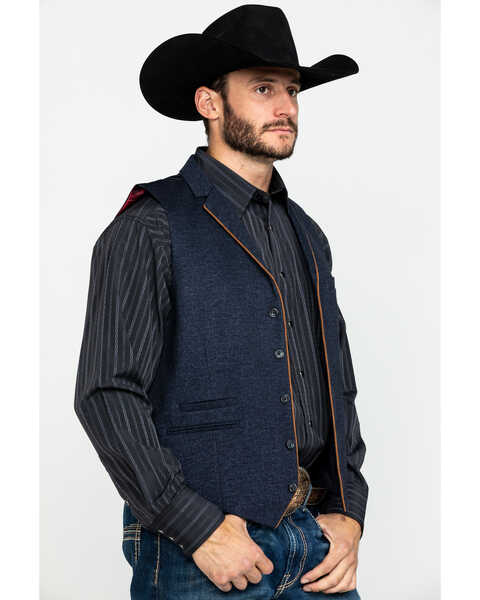Image #3 - Scully RangeWear Men's Western Wool Four Pocket Vest , , hi-res
