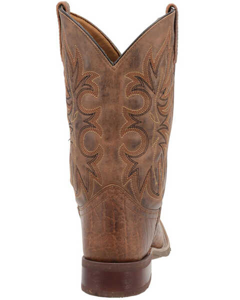 Image #5 - Laredo Men's Rancher Stockman Western Boots - Broad Square Toe, Brown, hi-res