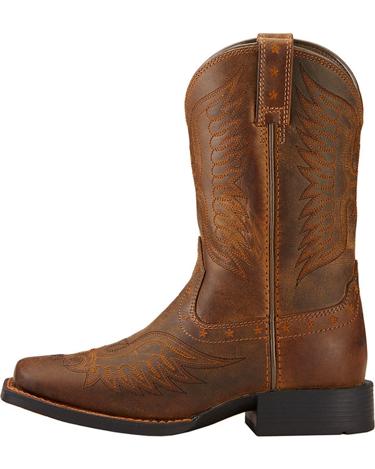 Image #2 - Ariat Boys' Honor Western Boots - Square Toe, Dark Brown, hi-res