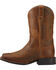 Image #2 - Ariat Boys' Honor Western Boots - Square Toe, Dark Brown, hi-res