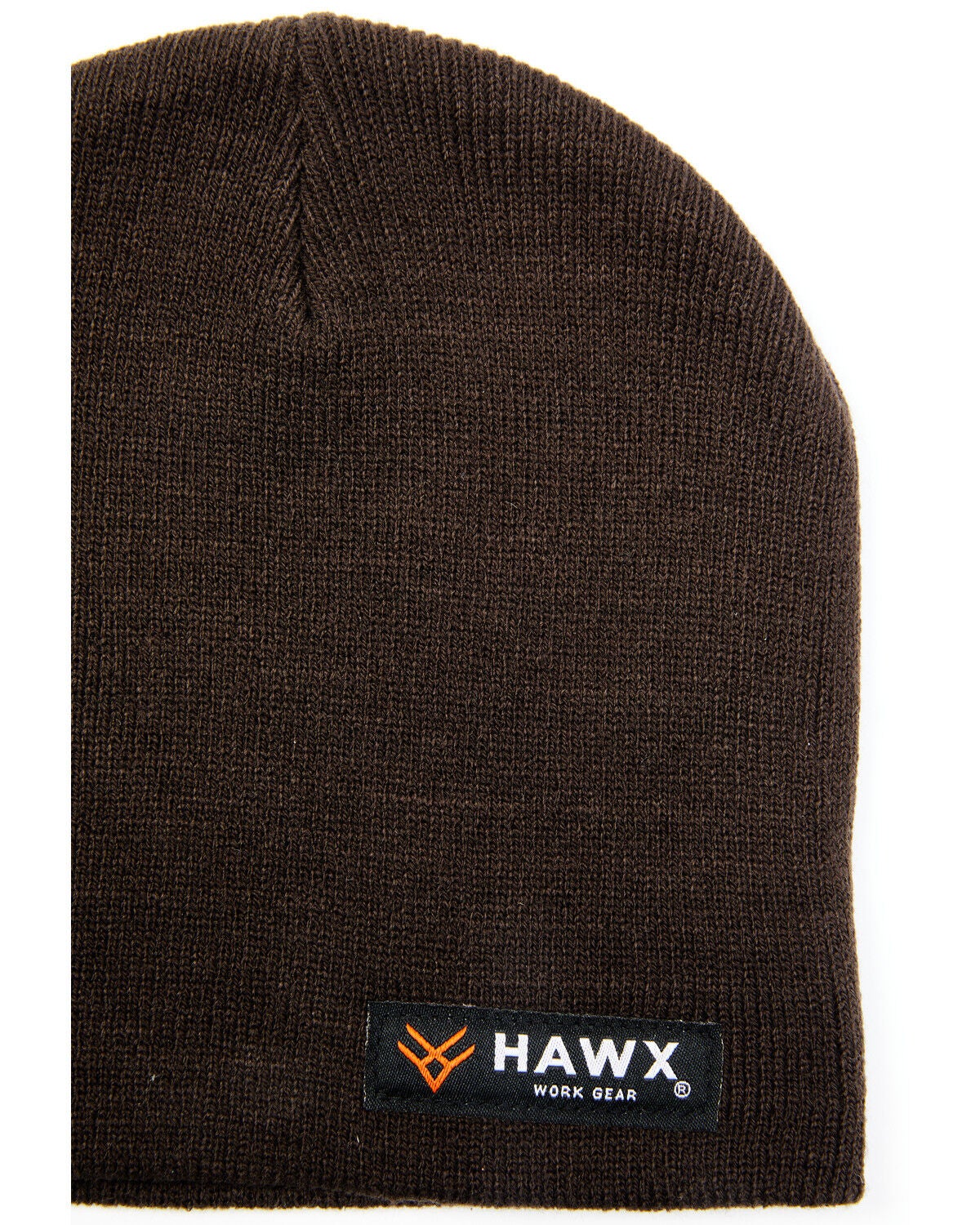 Image #2 - Hawx Men's Brown Acrylic Work Skull Cap, Brown, hi-res