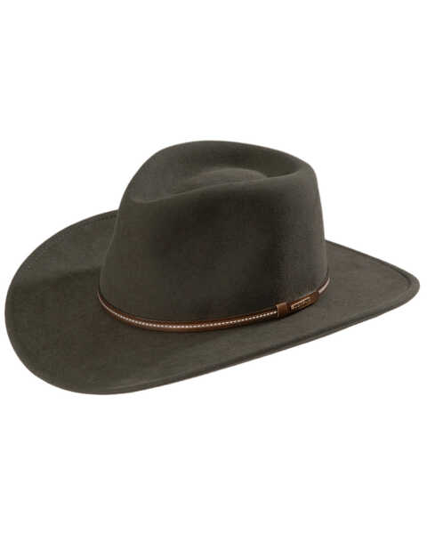 Stetson Gallatin Crushable Wool Cowboy Hat, Sage, hi-res