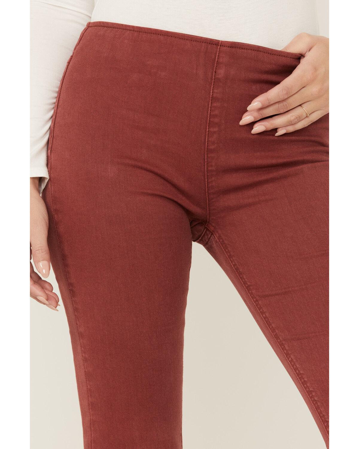 Image #2 - Rock & Roll Denim Women's Cowgirl Bargain Bell Flare Jeans, Rust Copper, hi-res