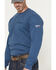 Image #3 - Ariat Men's FR Air Bolt Long Sleeve Graphic Work Shirt, Heather Blue, hi-res