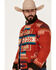 Image #2 - Pendleton Men's Gorge All-Over Print Quilted Snap Bomber Jacket, Red, hi-res