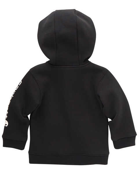 Image #2 - Carhartt Toddler Boys' Logo Zip-Up Long Sleeve Hooded Jacket , , hi-res