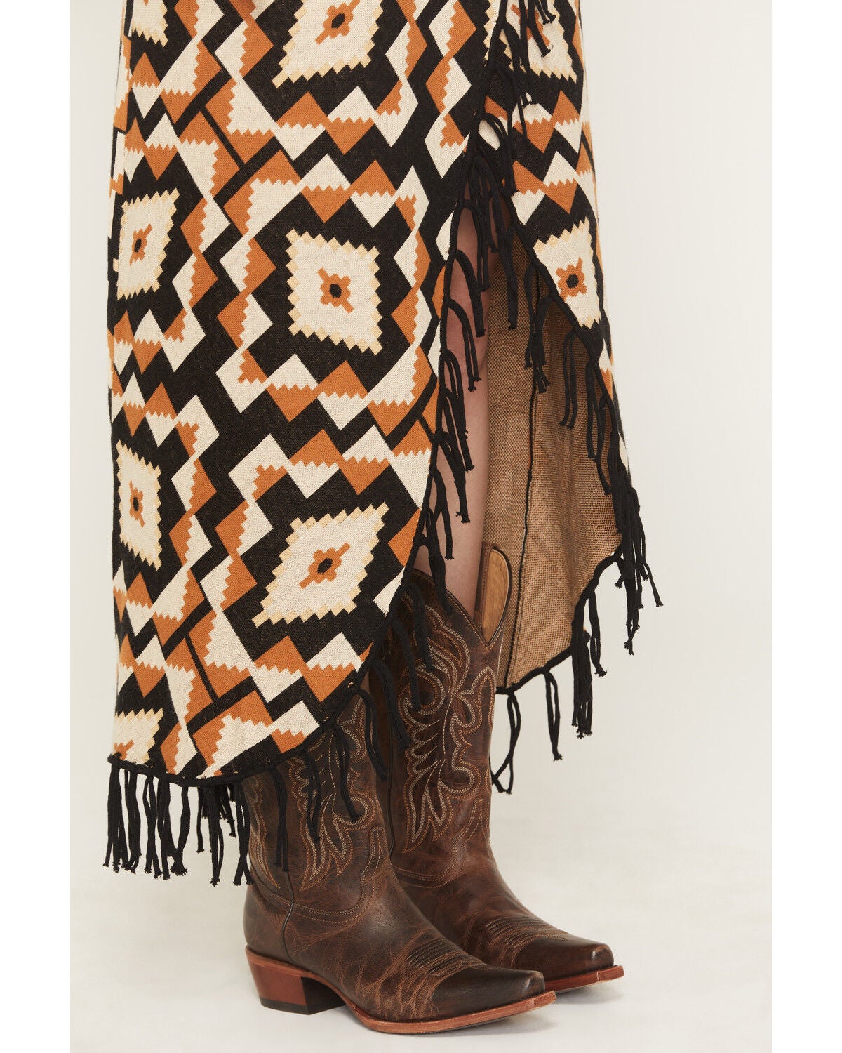 Image #2 - Tasha Polizzi Women's Andre Sweater Fringe Midi Skirt, Multi, hi-res