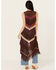 Image #4 - Shyanne Women's Long Striped Crochet Fringe Sweater Vest , Dark Brown, hi-res