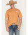 Image #2 - Modelo Men's Cowboy Desert Short Sleeve Graphic T-Shirt, Wheat, hi-res