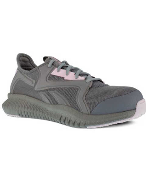 Reebok Women's Flexagon 3.0 Athletic Work Sneakers - Composite Toe , Grey, hi-res