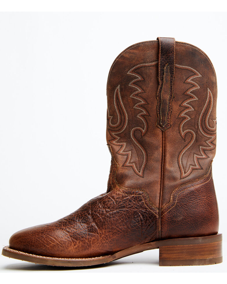 El Dorado Men's Rust Bison Western Boots - Broad Square Toe, Rust Copper, hi-res