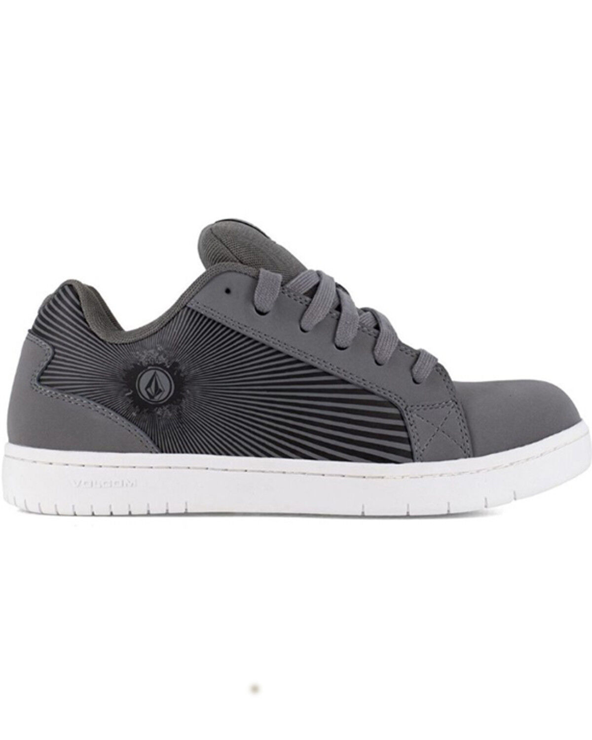 Image #2 - Volcom Men's Stone Skate Inspired Work Shoes - Composite Toe, Dark Grey, hi-res