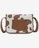 Image #2 - Wrangler Women's Cow Print Crossbody Bag, Brown, hi-res
