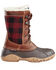 Baffin Women's Jasper Lace-Up Work Boots, Black/red, hi-res