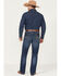 Image #3 - Rock 47 by Wrangler Men's Tynecastle Dark Wash Slim Straight Stretch Denim Jeans, Dark Wash, hi-res