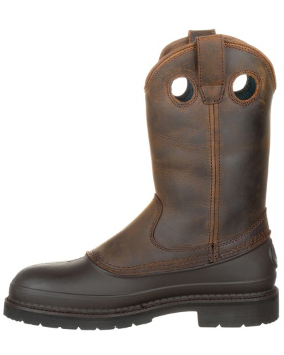 Image #4 - Georgia Boot Men's Mud Dog Pull On Work Boots - Soft Toe, Tan, hi-res