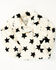 Image #1 - Urban Republic Toddler Girls' Star Print Faux Fur Moto Jacket, Ivory, hi-res