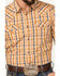 Image #3 - Cody James Men's Railroad Plaid Print Long Sleeve Snap Western Shirt, Lt Brown, hi-res