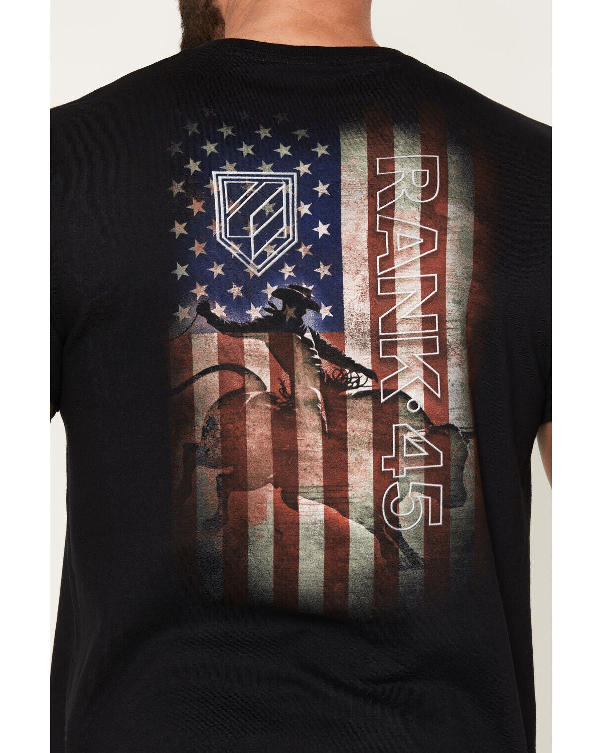 Image #4 - RANK 45&reg; Men's Rustic Flag Short Sleeve Graphic T-Shirt, Black, hi-res