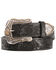 Tony Lama Men's Western Ride Leather Belt - Reg & Big, Black, hi-res