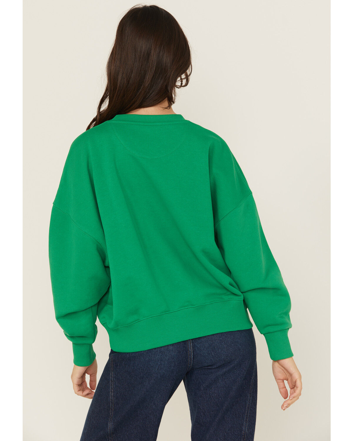 Image #4 - Wrangler X Lainey Wilson Women's Thank Ya Friend Sweatshirt, Green, hi-res