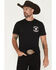 Image #2 - Cowboy Hardware Men's Outlaw Whiskey Short Sleeve Graphic T-Shirt, Black, hi-res