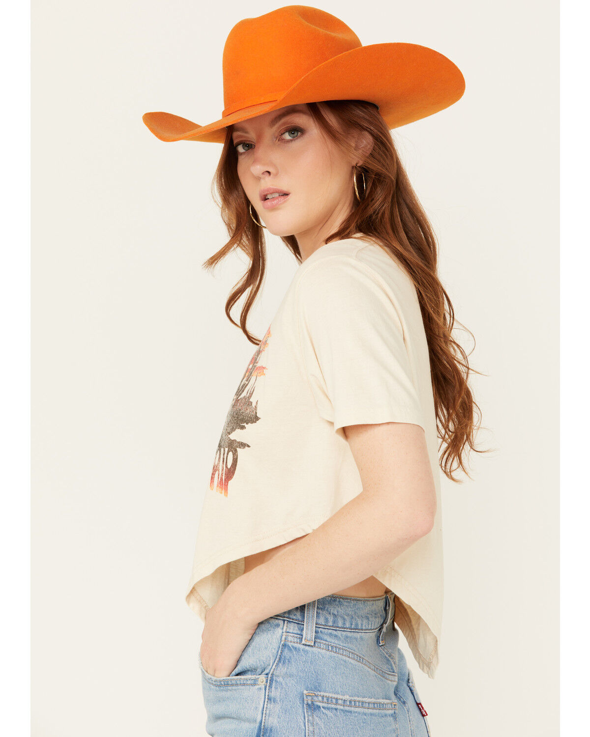 Image #2 - American Highway Women's Desert Road Trip Hanky Hem Short Sleeve Graphic Tee, Cream, hi-res