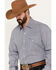 Image #2 - Stetson Men's Geo Print Long Sleeve Western Pearl Snap Shirt, Dark Blue, hi-res