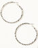 Image #1 - Shyanne Women's Luna Bella Silver Hoop Earrings, Silver, hi-res
